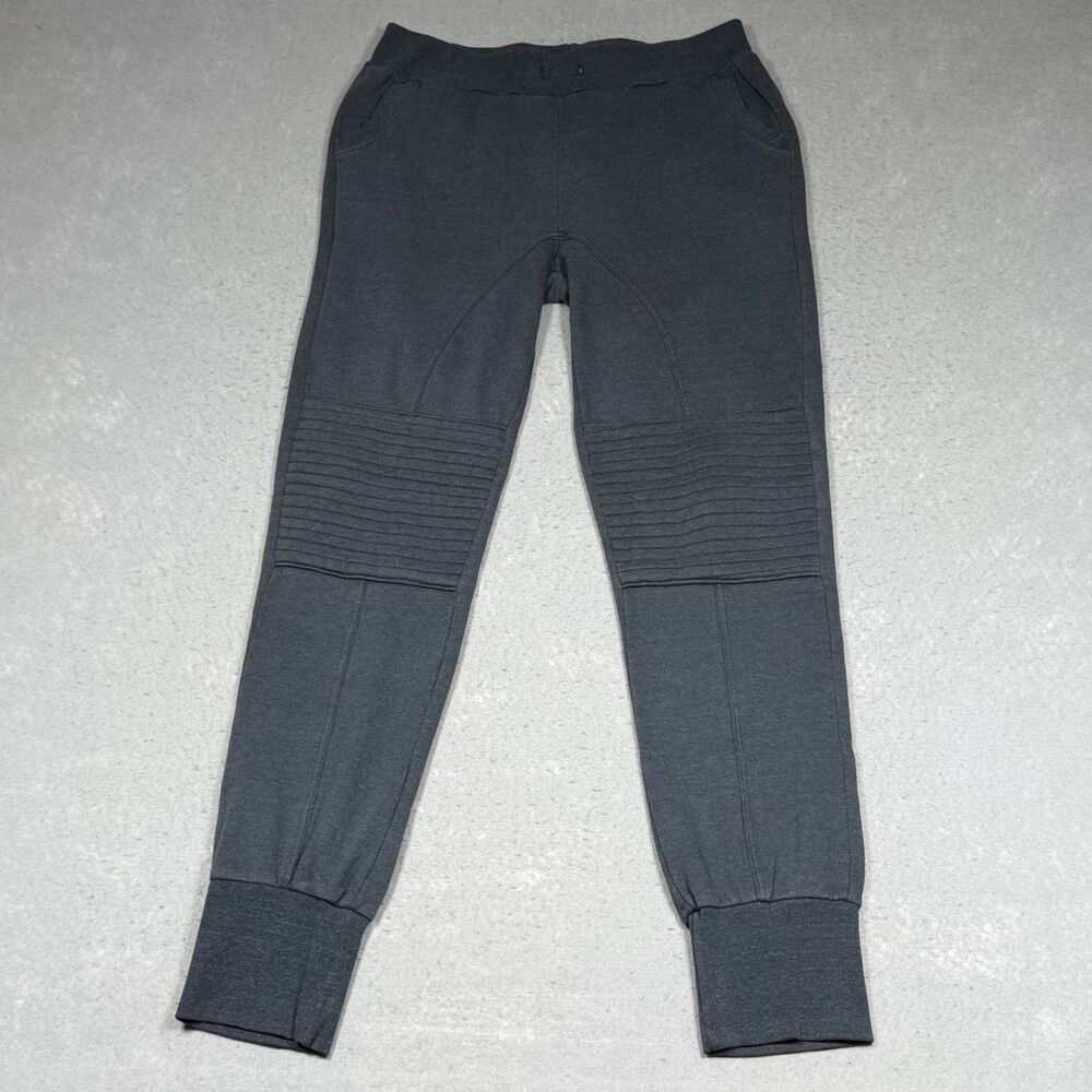 Aviator Nation Fleece Moto Jogger Sweatpants Mens Size XL Charcoal Gray Pockets